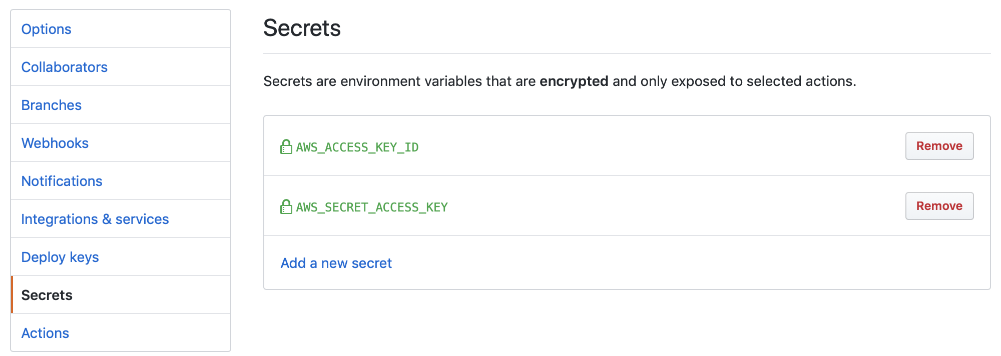 GitHub Secrets