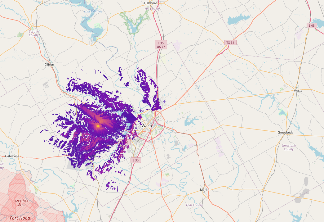 Range to Mesh Pocket Nodes